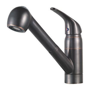 Pfirst Series 1-Handle Pull-Out Kitchen Faucet in Tuscan Bronze