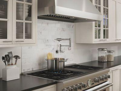 Pfister Polished Chrome Lita Wall Mount Pot Filler GT533-PFC