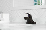 Pfirst Series Single Control 4" Centerset Bathroom Faucet in Tuscan Bronze
