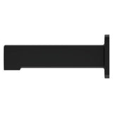 Squared Non-Diverting Tub Spout in Matte Black