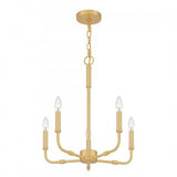 Quoizel ABR5018AB Abner Chandelier  5 light aged brass Chandelier