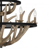 Quoizel JR5032EK Journey Chandelier 9 lights earth black Chandelier