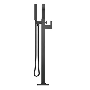 Gerber D300544BNT Brushed Nickel Square Floor Mount Tub Filler Trim Kit With Handshower