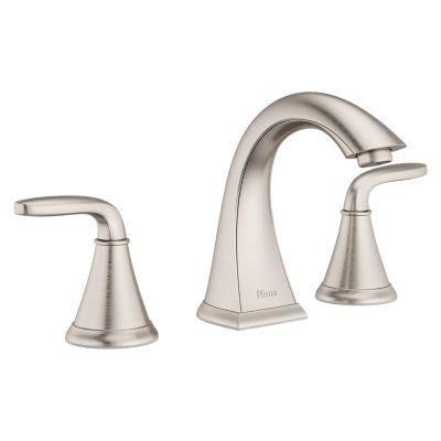 Pfister Brushed Nickel 2-handle 8" Widespread Bathroom Faucet LG49-WF0K