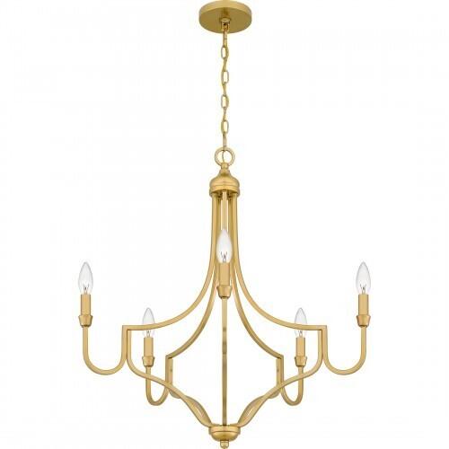 Quoizel MAB5026LG Mabel Chandelier 5 lights light gold Chandelier