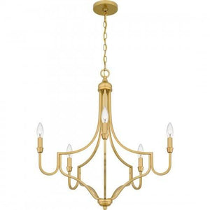 Quoizel MAB5026LG Mabel Chandelier 5 lights light gold Chandelier
