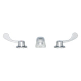 Gerber GC044154 Chrome Commercial Two Handle Widespread Lavatory Faucet W/ Wrist BL...