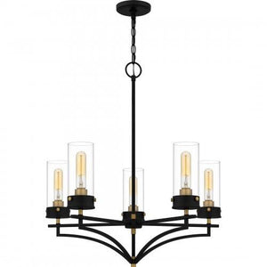 Quoizel HLS5026MBK Hillside Chandelier 5 lights matte black Chandelier
