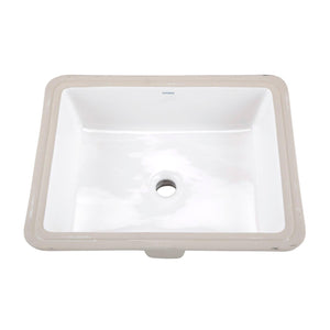 Gerber G0012791 White Wicker Park Rectangular Undercounter Bathroom Sink