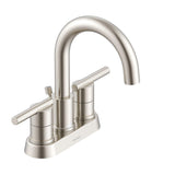 Gerber D307158BS Parma Two Handle Centerset Bathroom Faucet With Metal Pop-up DRA...
