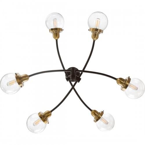 Quoizel TNC5006WT Trance 6 light chandelier western bronze Chandelier