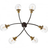 Quoizel TNC5006WT Trance 6 light chandelier western bronze Chandelier