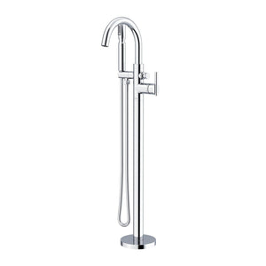Gerber D300558BST Satin Black Contemporary Floor Mount Tub Filler Trim Kit With HANDS...