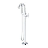 Gerber D300558BNT Brushed Nickel Contemporary Floor Mount Tub Filler Trim Kit With HA...