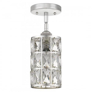 Quoizel QPP4046PK Oliver Mini pendant 1 light polished nickel Mini Pendant