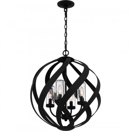 Quoizel BMS2820EK Blacksmith Pendant 4 lights earth black. Pendant