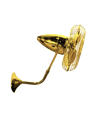 Matthews Fan BP-GOLD-MTL Bruna Parede wall fan in Ouro (Gold) finish.
