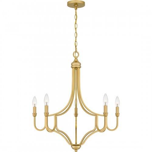 Quoizel MAB5026LG Mabel Chandelier 5 lights light gold Chandelier