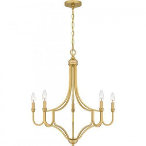 Quoizel MAB5026LG Mabel Chandelier 5 lights light gold Chandelier