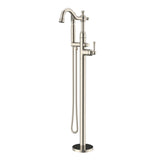 Gerber D300557BST Satin Black Traditional Floor Mount Tub Filler Trim Kit With HANDSH...