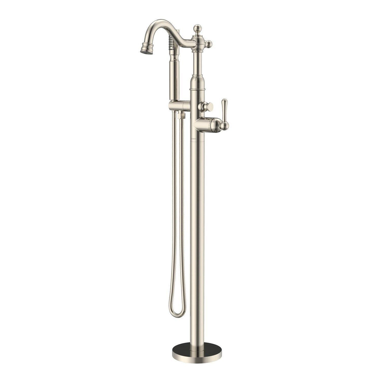 Gerber D300557T Chrome Traditional Floor Mount Tub Filler Trim Kit With Handshower