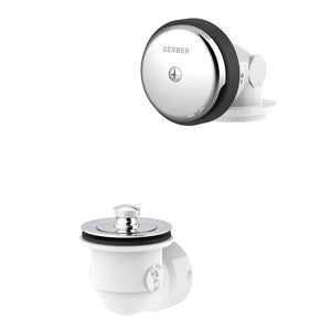 Gerber G0041352 Chrome Classics Schedule 40 Pvc Lift & Turn Drain Kit FO...