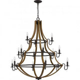 Quoizel SHR5015RK Shire Chandelier 15 lights  rustic black Chandelier