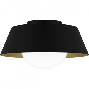 Quoizel QFL6182MBK Quoizel Flush Mount Flush mount 1 light matte black Flush Mount