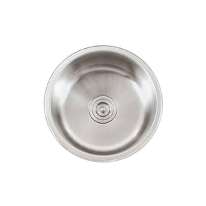 LENOVA SS-SPL-S5 Undermount Single Bowl Dia: 18 - Brushed Satin UNDERMOUNT KITCHEN SINK Kitchen,Kitchen Sinks,Undermount Sinks, Lenova Classic Gauge Stainless Steel Sinks