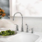 Avalon 1-Handle Kitchen Faucet with Side Spray & Soap Dispenser in Polished Chrome