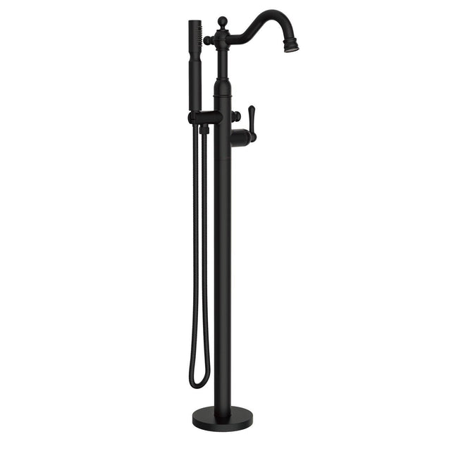 Gerber D300557BST Satin Black Traditional Floor Mount Tub Filler Trim Kit With HANDSH...