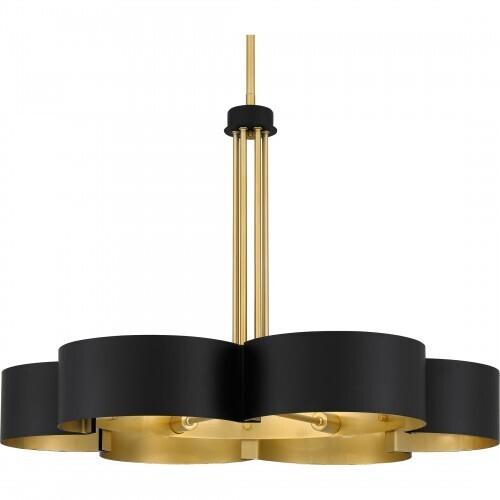 Quoizel BSM5028MBK Balsam Chandelier 6 lights matte black Chandelier