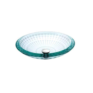 LENOVA GV-08 Above Counter Single Bowl Diameter: 16 VESSEL BATHROOM SINK Bathroom,Bathroom Sinks,Vessel Sinks, Lenova Glass Bathroom Sinks