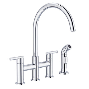 Gerber D424458SS Stainless Steel Parma Two Handle Bridge Faucet