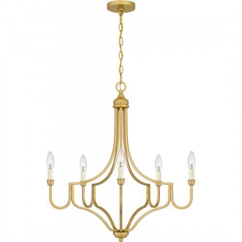 Quoizel MAB5026LG Mabel Chandelier 5 lights light gold Chandelier