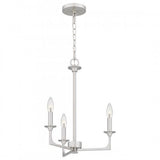 Quoizel PRC5016BN Prescott Chandelier 3 lights brushed nickel Chandelier