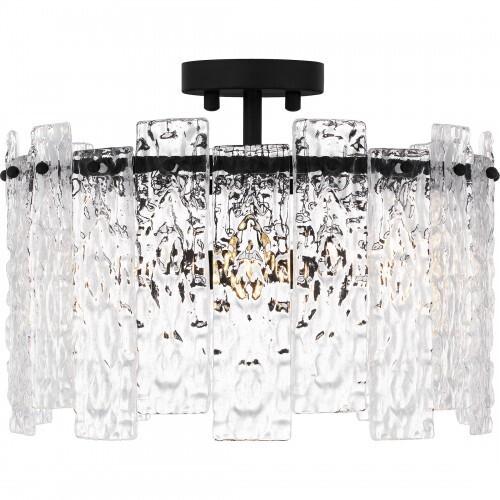Quoizel PCCAS1716MBK Caspian Semi flush 4 lights matte black Semi-Flush Mount