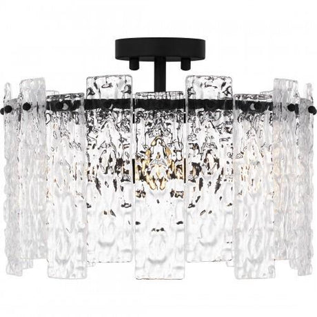Quoizel PCCAS1716MBK Caspian Semi flush 4 lights matte black Semi-Flush Mount