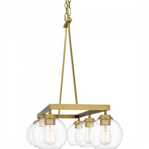 Quoizel CLD637AB Celadon Island 6 lights aged brass Island Light