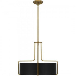 Quoizel QP5596AB Quoizel Pendant Pendant 4 lights aged brass Pendant