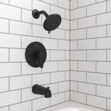 Pfister Matte Black 1-handle Tub & Shower Trim