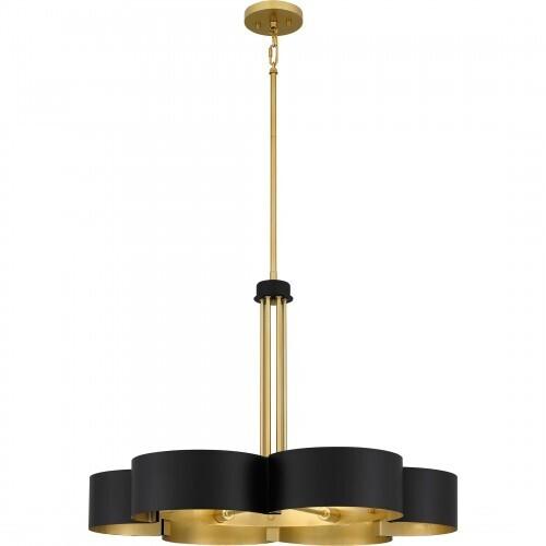 Quoizel BSM5028MBK Balsam Chandelier 6 lights matte black Chandelier