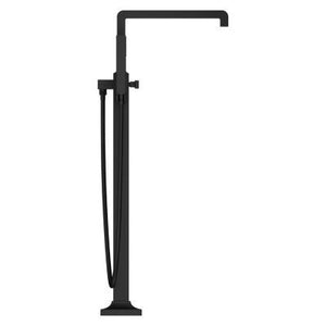 Pfister Matte Black Free-standing Tub Filler Without Handles LG61-VRVB