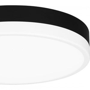 Quoizel WLN1611MBKW Weldin Flush mount led matte black white Flush Mount