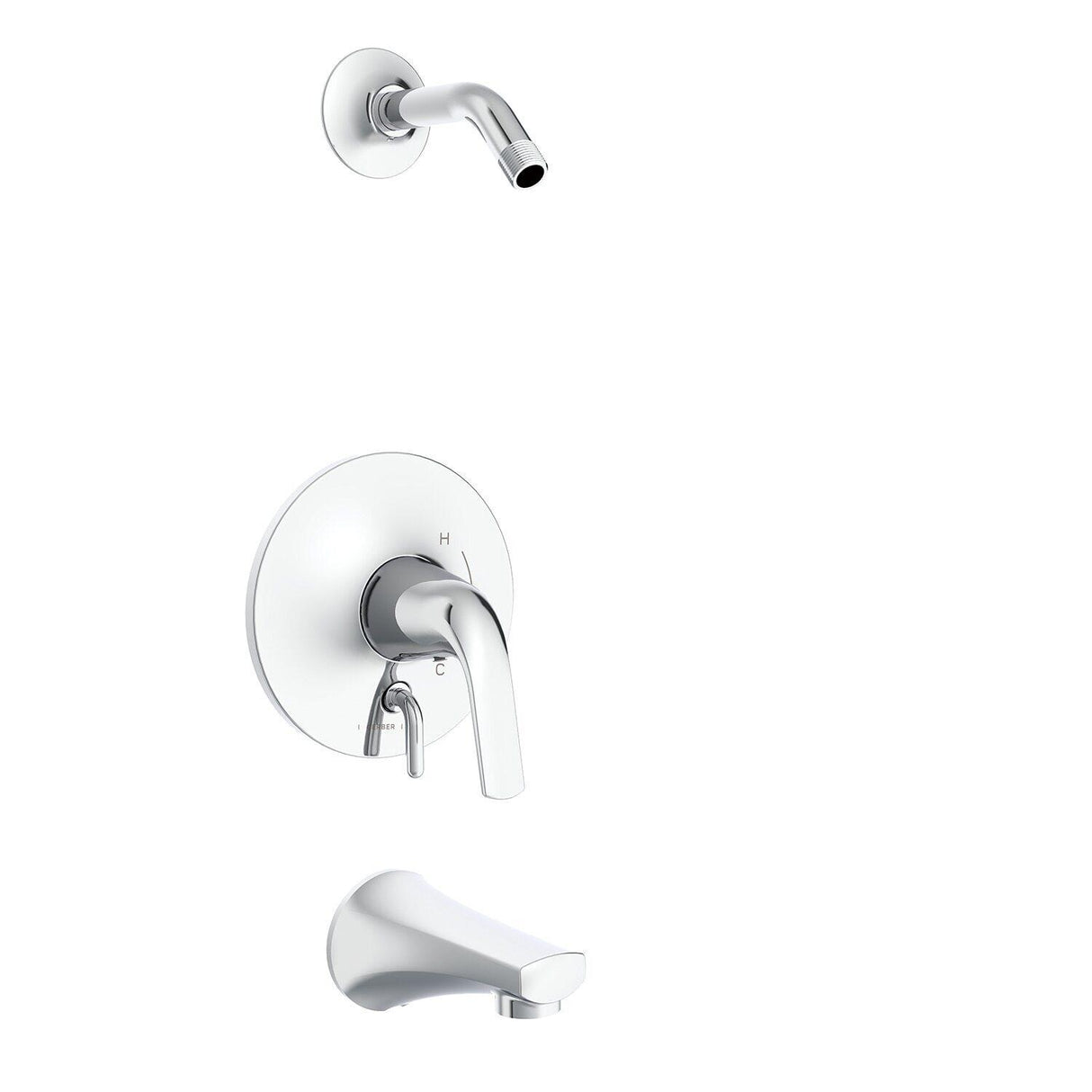 Gerber D500034LSTC Chrome Lemora Tub & Shower Trim Kit, Without Showerhead