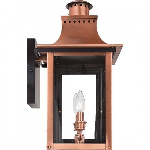 Quoizel CM8410AC Chalmers Outdoor wall lantern aged copr Outdoor Lantern