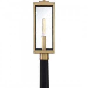 Quoizel WVR9007A Westover Outdoor post 1 light antique brass Outdoor Lantern