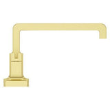 Verve 2-Handle Deck Mounted Roman Tub Trim without Handles in Brushed Gold