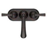 Saxton 2-Handle 4" Centerset Bathroom Faucet in Tuscan Bronze