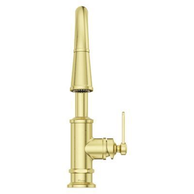 Pfister Brushed Gold 1-handle Pull-down Kitchen Faucet